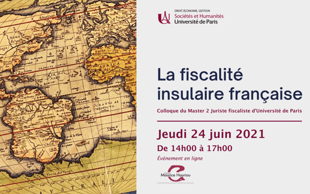 La Fiscalité insulaire française – Jeudi 24 juin