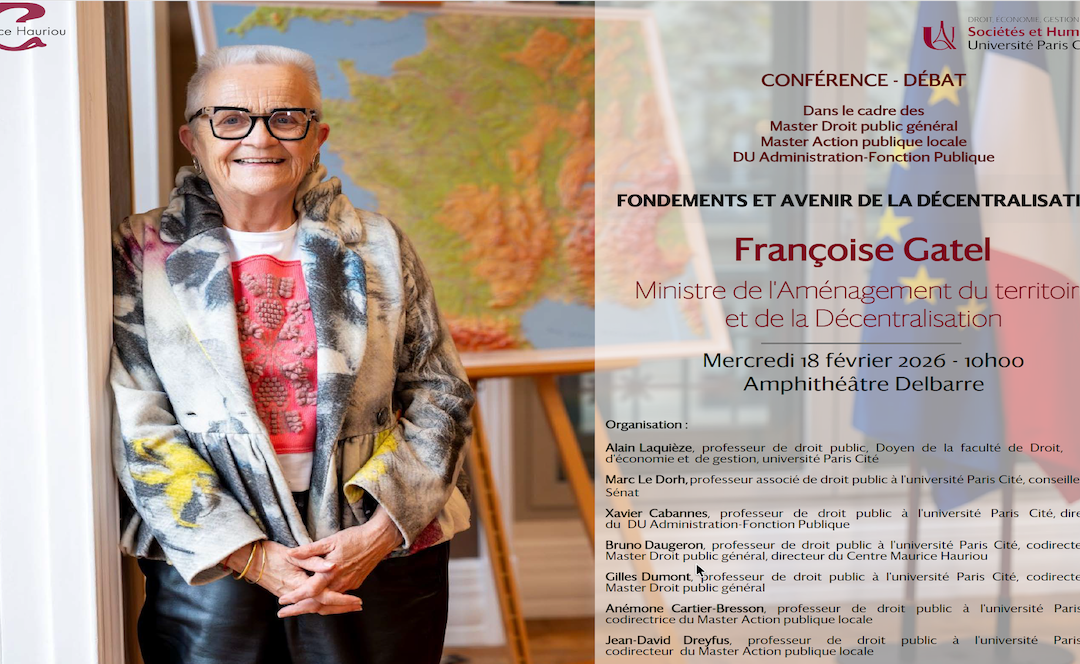 Conférence exceptionnelle en présence de Madame la Ministre Françoise Gatel – 18 février 2026
